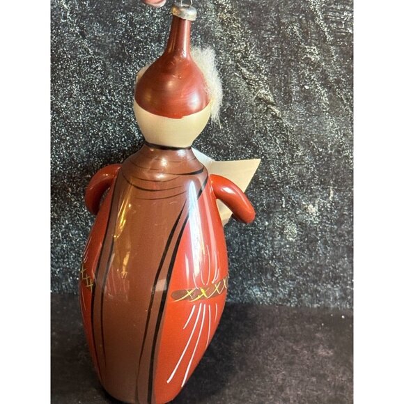 Vintage Soffieria DeCarlini Italy Caroler Hand Blown Glass Ornament 6 1/2" Rare - Picture 6 of 8